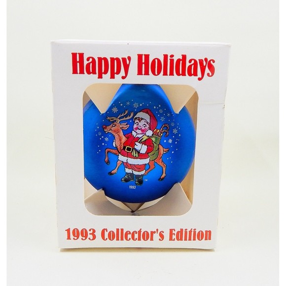 Campbell Soup Kids Santa Christmas Glass Ornament 1993 Collector's Edition - Picture 1 of 9